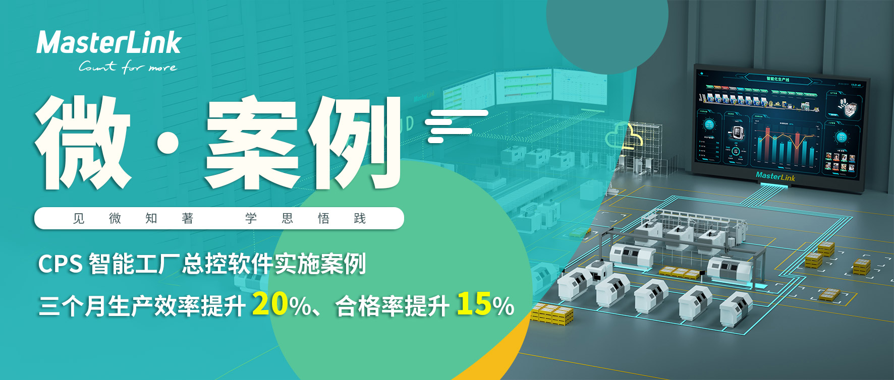 CPS 智能工厂总控软件实施案例｜三个月生产效率提升20%、合格率提升15%
